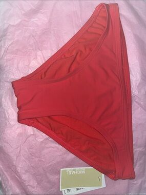 Michael Kors Coral-Red Women's Bikini Bottom